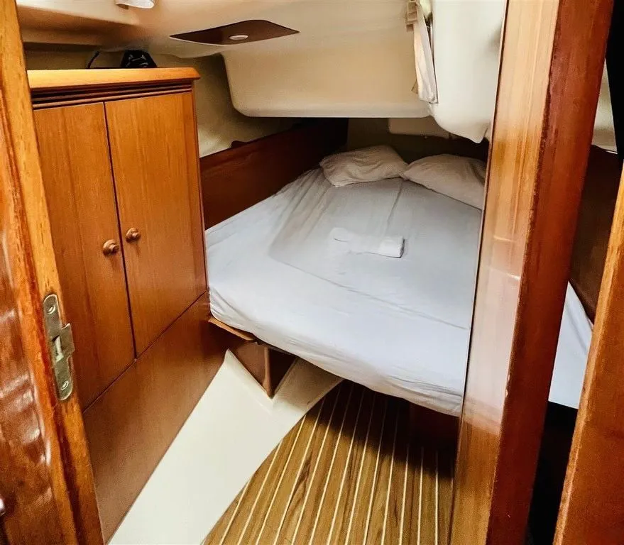 Irene, a Jeanneau Sun Odyssey 43 sailboat at Sithonia Municipal Unit, Greece