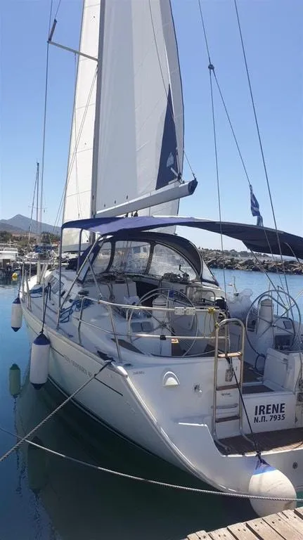 Irene, a Jeanneau Sun Odyssey 43 sailboat at Sithonia Municipal Unit, Greece