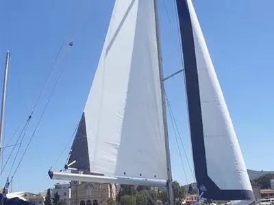 Irene, a Jeanneau Sun Odyssey 43 sailboat at Sithonia Municipal Unit, Greece