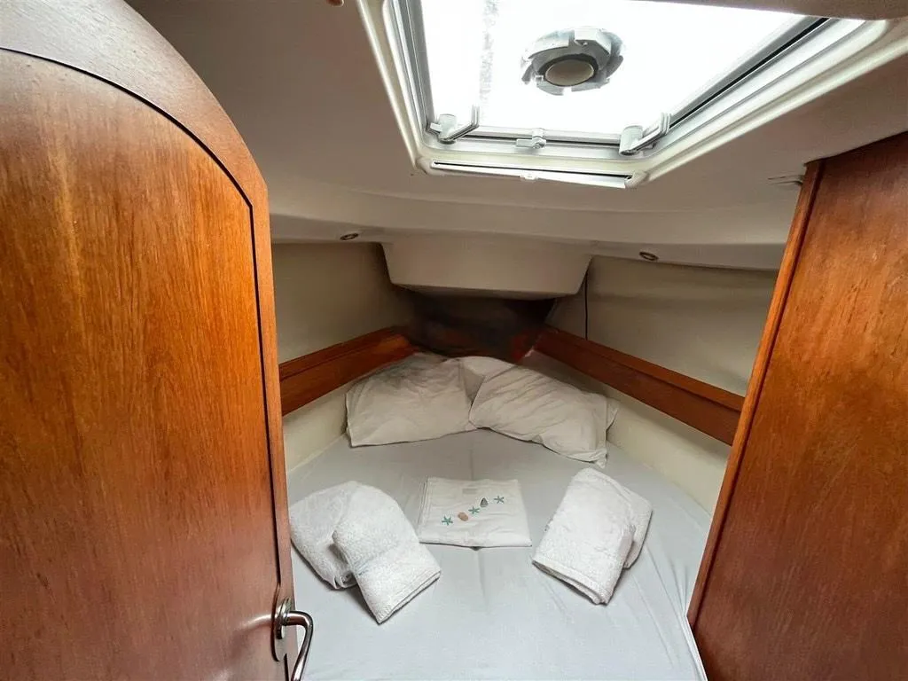 Irene, a Jeanneau Sun Odyssey 43 sailboat at Sithonia Municipal Unit, Greece