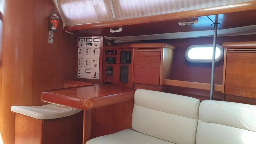 Irene, a Jeanneau Sun Odyssey 43 sailboat at Sithonia Municipal Unit, Greece