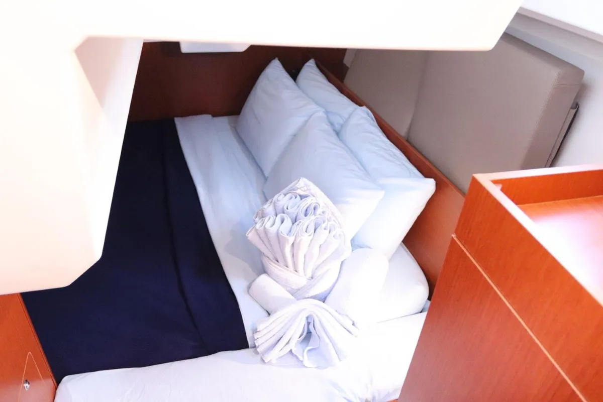Cabin on Arun, a Beneteau Oceanis 38.1 sailboat at Road Town, British Virgin Islands