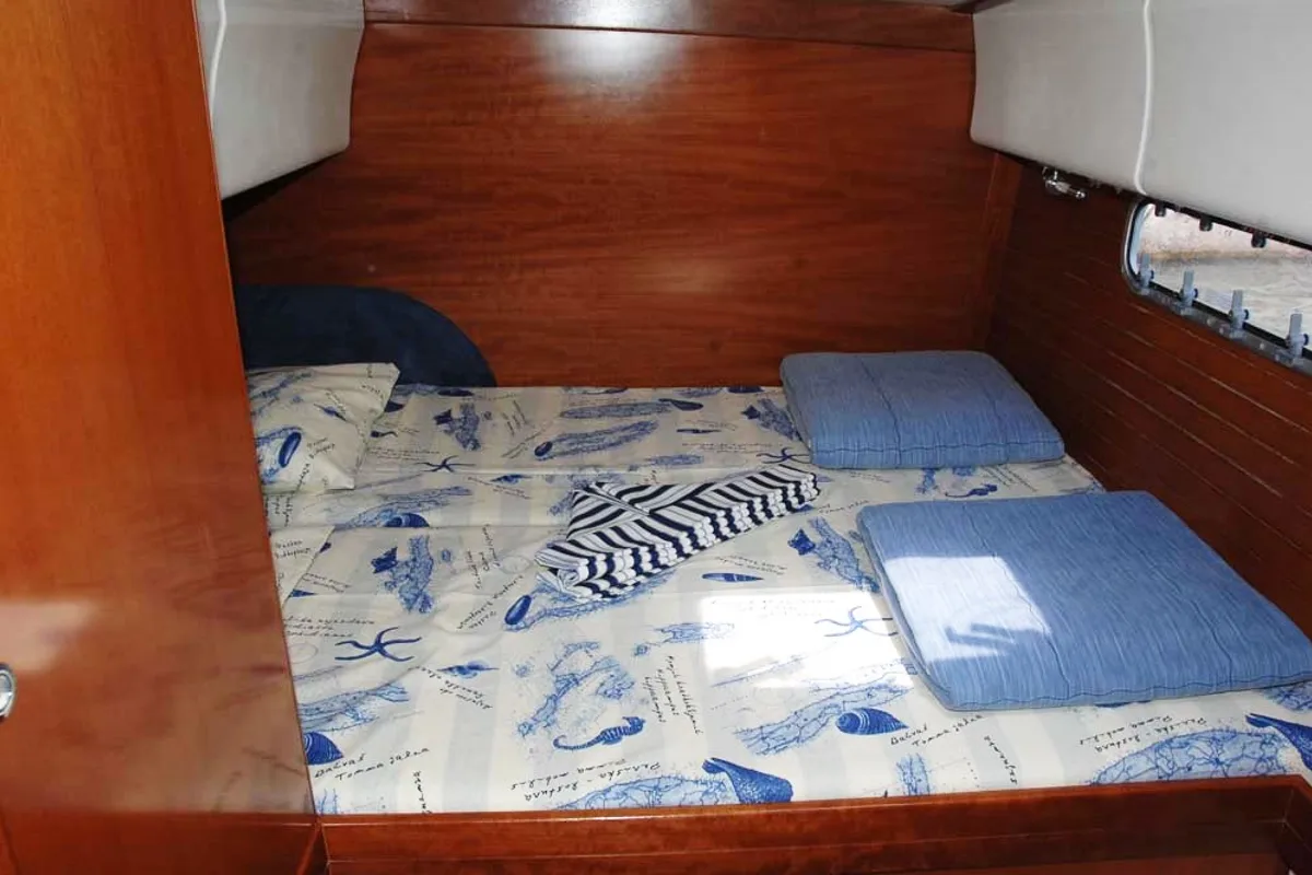 Cabin on Rapido, a Nautitech 40 catamaran at Split, Croatia