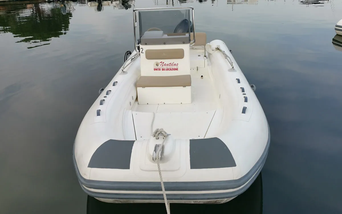 Exterior view of Capelli Tempest 530, a RIB at Cannigione, Italy