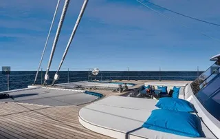 Amelie, a Sunreef 74 catamaran at Port d'Andratx, Spain