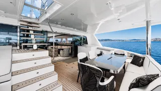 Amelie, a Sunreef 74 catamaran at Port d'Andratx, Spain