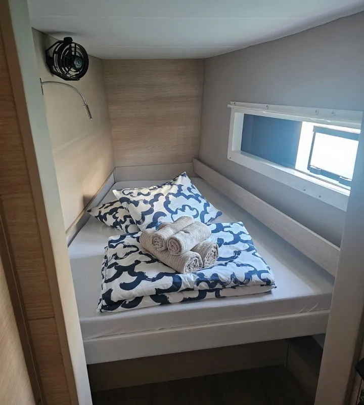 Cabin on Thomas, a Aventura 37 catamaran at Novi Vinodolski, Croatia