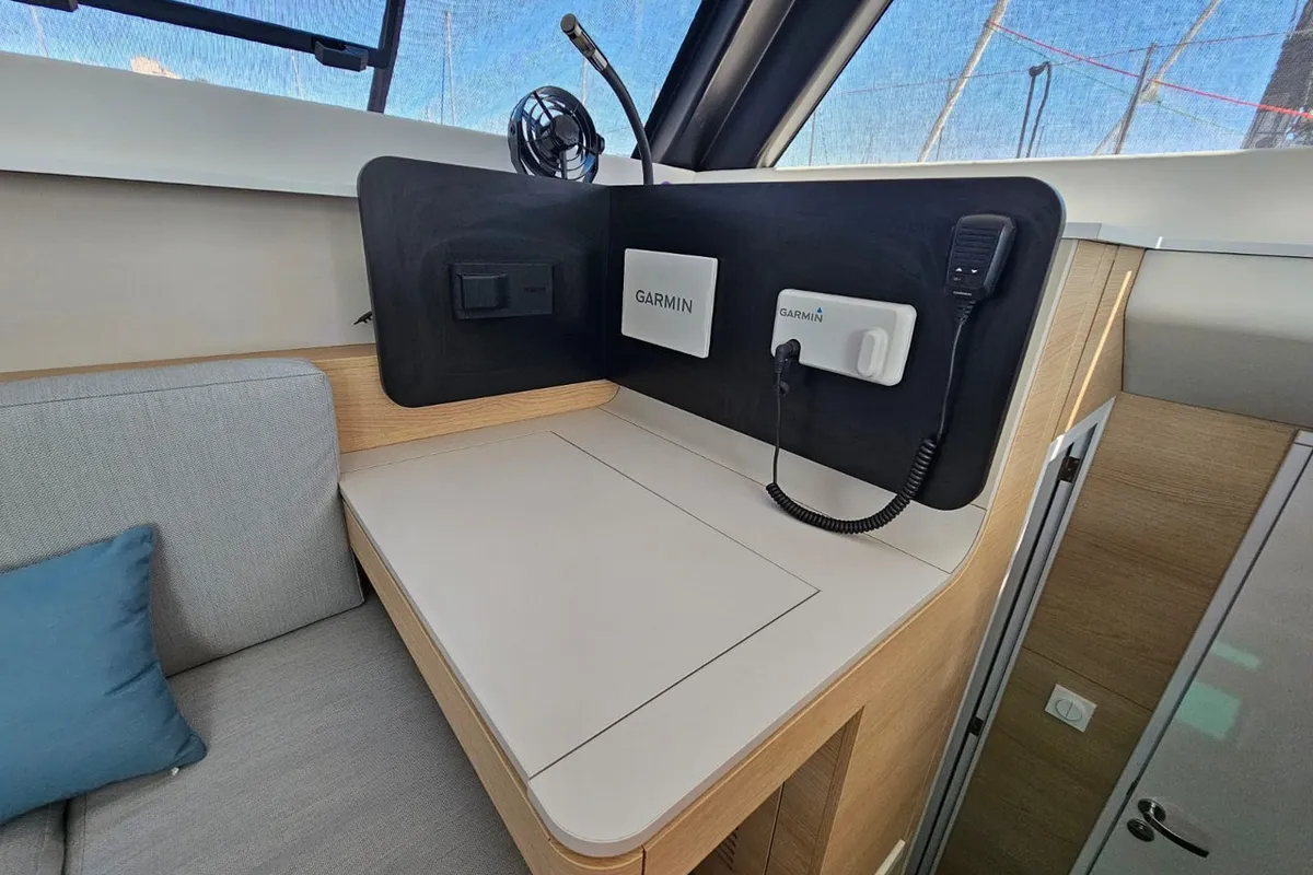 Salon of Thomas, a Aventura 37 catamaran at Novi Vinodolski, Croatia