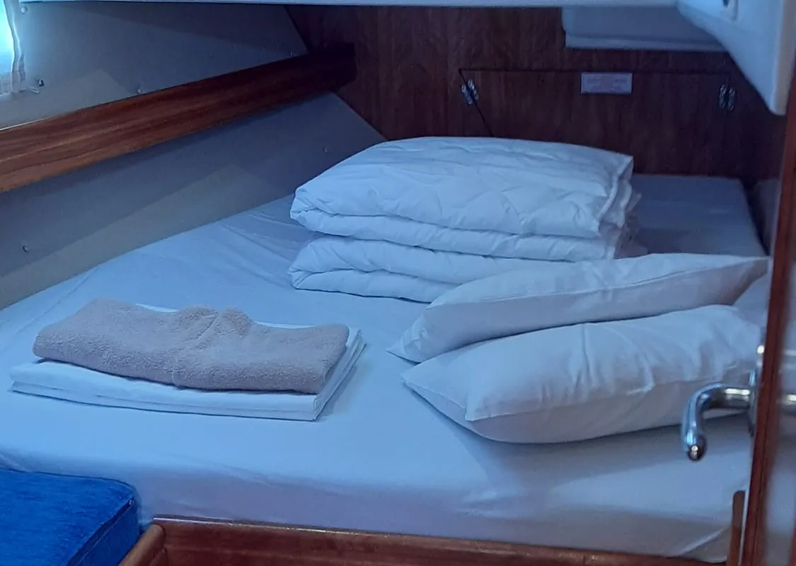Cabin on Barolo I, a Bavaria 50 sailboat at Grad Trogir, Croatia