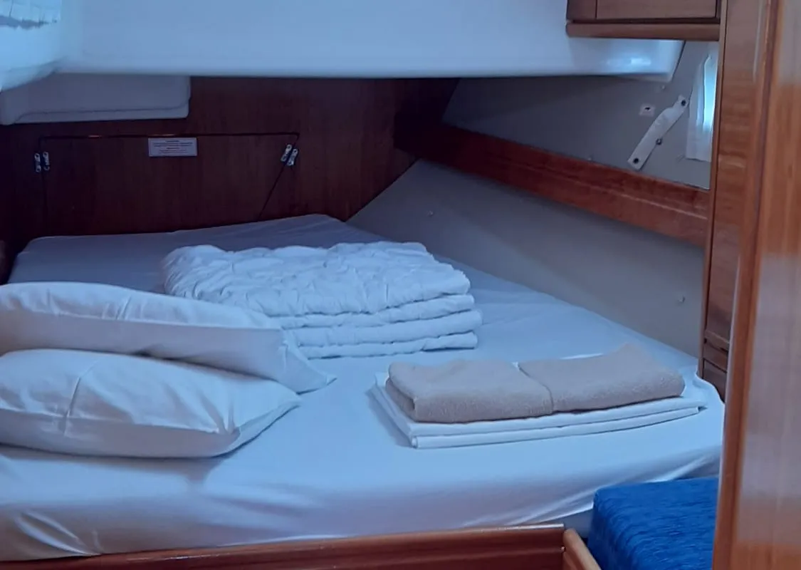 Cabin on Barolo I, a Bavaria 50 sailboat at Grad Trogir, Croatia