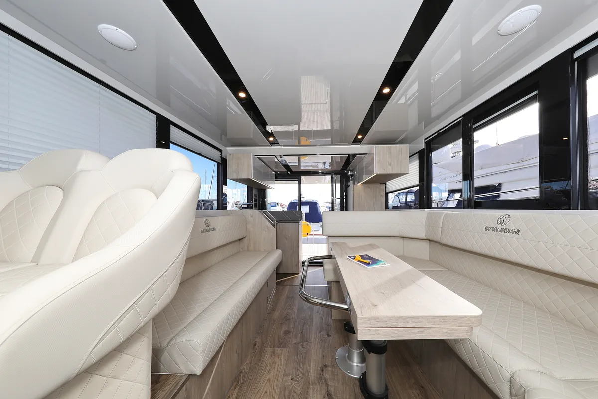 Cabin on Mackata, a Cobra Yachts Seamaster 45 motor yacht at Grad Vodice, Croatia
