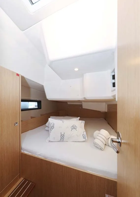 Cabin on Leya, a Bavaria C42 Style sailboat at Grad Biograd na Moru, Croatia