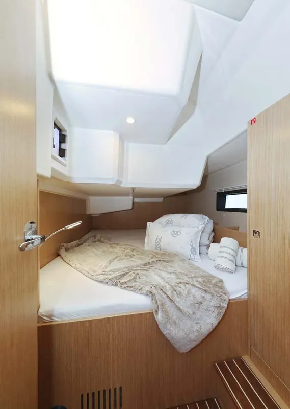 Cabin on Leya, a Bavaria C42 Style sailboat at Grad Biograd na Moru, Croatia