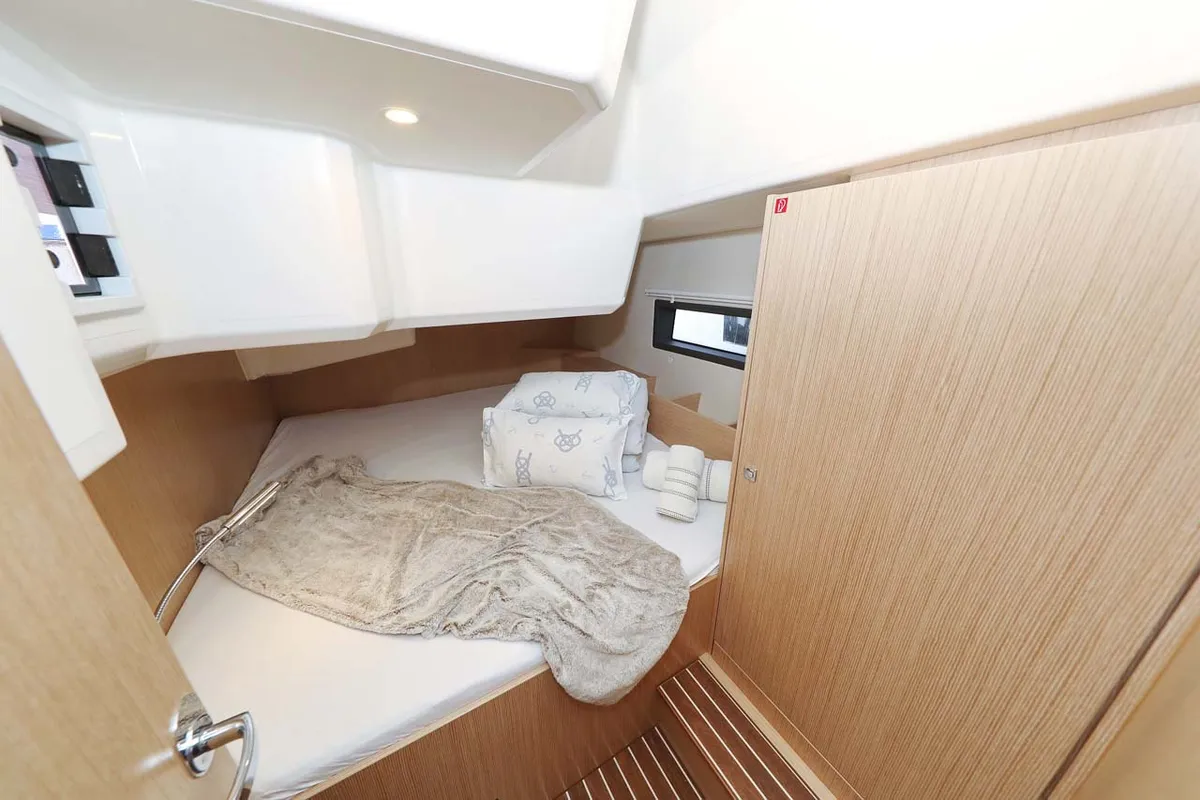 Cabin on Leya, a Bavaria C42 Style sailboat at Grad Biograd na Moru, Croatia
