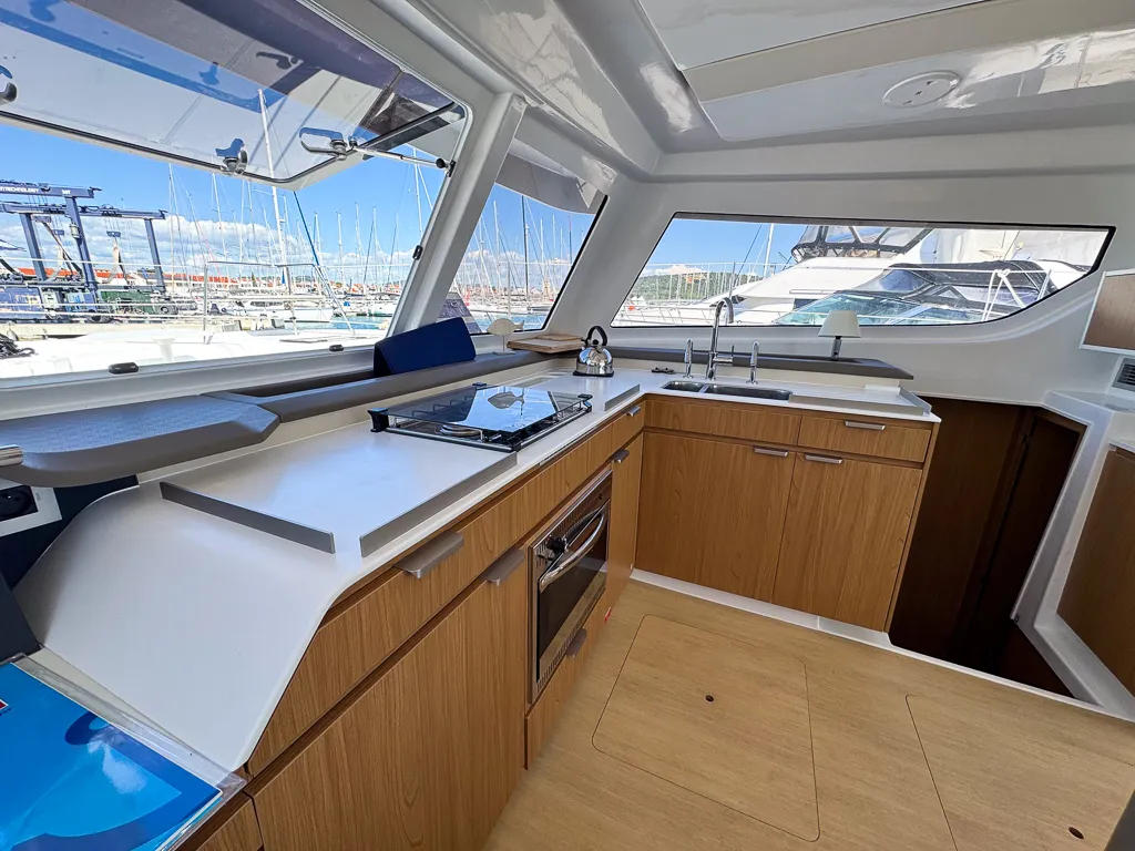 Invictus, a Bali Catspace catamaran at Pirovac, Croatia