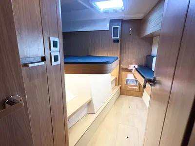 Cabin on Invictus, a Bali Catspace catamaran at Pirovac, Croatia