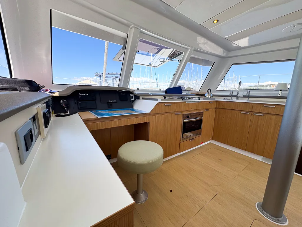 Invictus, a Bali Catspace catamaran at Pirovac, Croatia