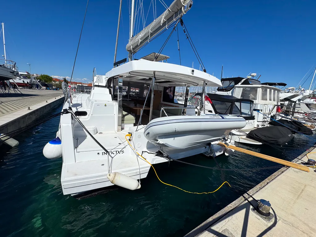 Invictus, a Bali Catspace catamaran at Pirovac, Croatia
