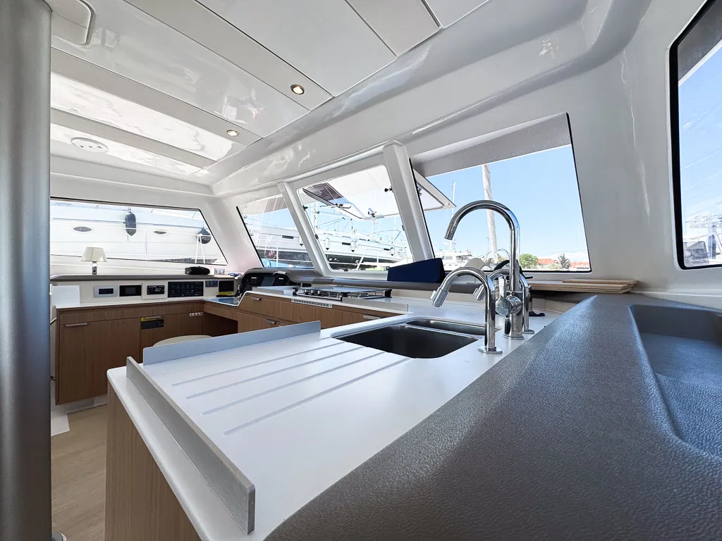 Invictus, a Bali Catspace catamaran at Pirovac, Croatia