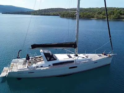 Exterior view of Beneteau Oceanis 60, a sailboat at Split, Croatia