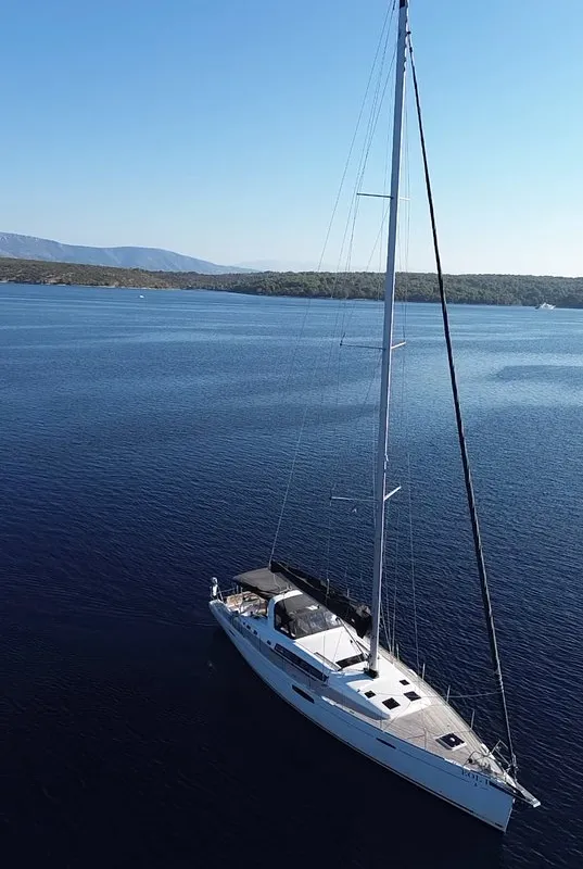 Exterior view of Beneteau Oceanis 60, a sailboat at Split, Croatia
