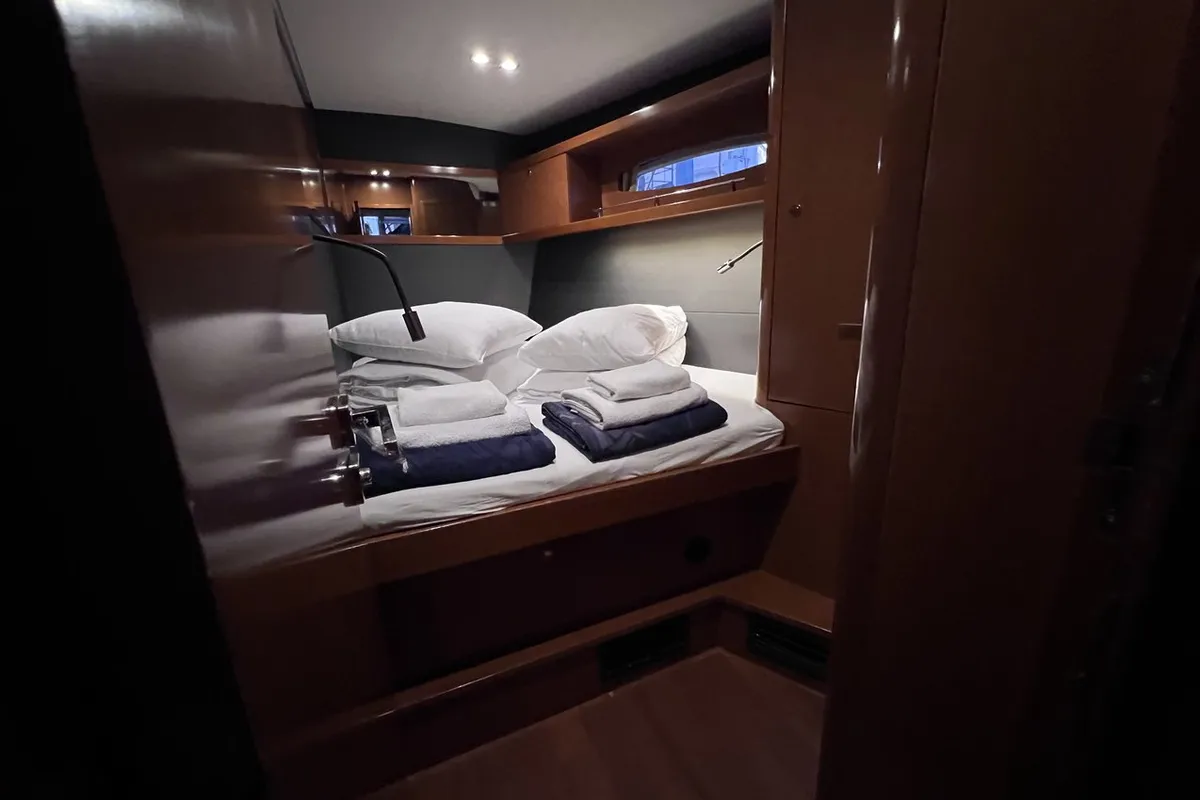 Cabin on Beneteau Oceanis 60, a sailboat at Split, Croatia