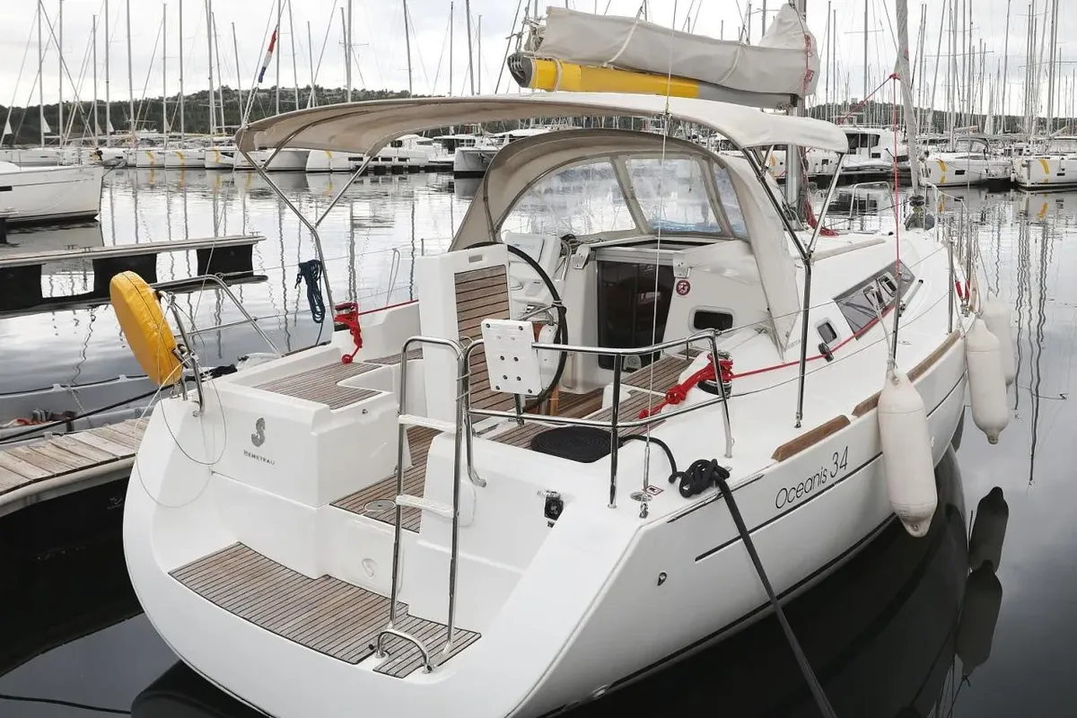 Star Elisabeth , a Beneteau Oceanis 34 sailboat at Punat, Croatia