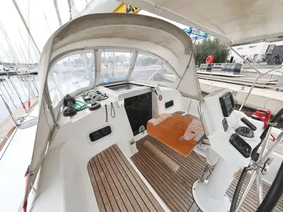 Star Elisabeth , a Beneteau Oceanis 34 sailboat at Punat, Croatia