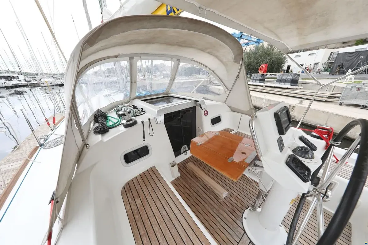 Star Elisabeth , a Beneteau Oceanis 34 sailboat at Punat, Croatia