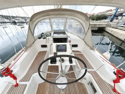 Star Elisabeth , a Beneteau Oceanis 34 sailboat at Punat, Croatia