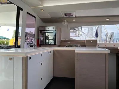 Galley of Ooga Chaka, a Fountaine Pajot Astréa 42 catamaran at Sithonia Municipal Unit, Greece