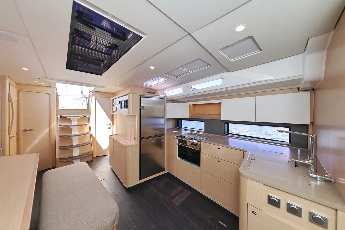 Galley of Ocean Rose, a Dufour 48 sailboat at Općina Sukošan, Croatia