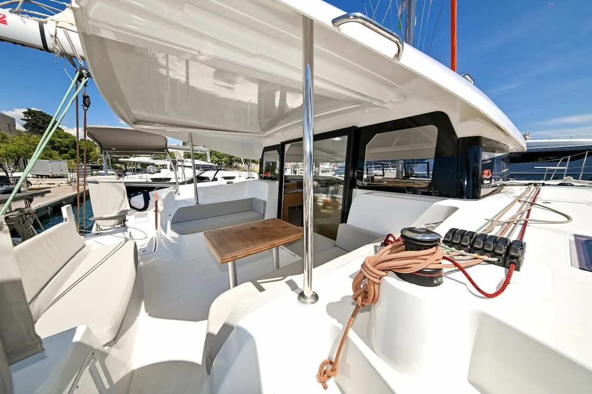 ISLAND BLUE V, a Excess 11 catamaran at Grad Pula, Croatia