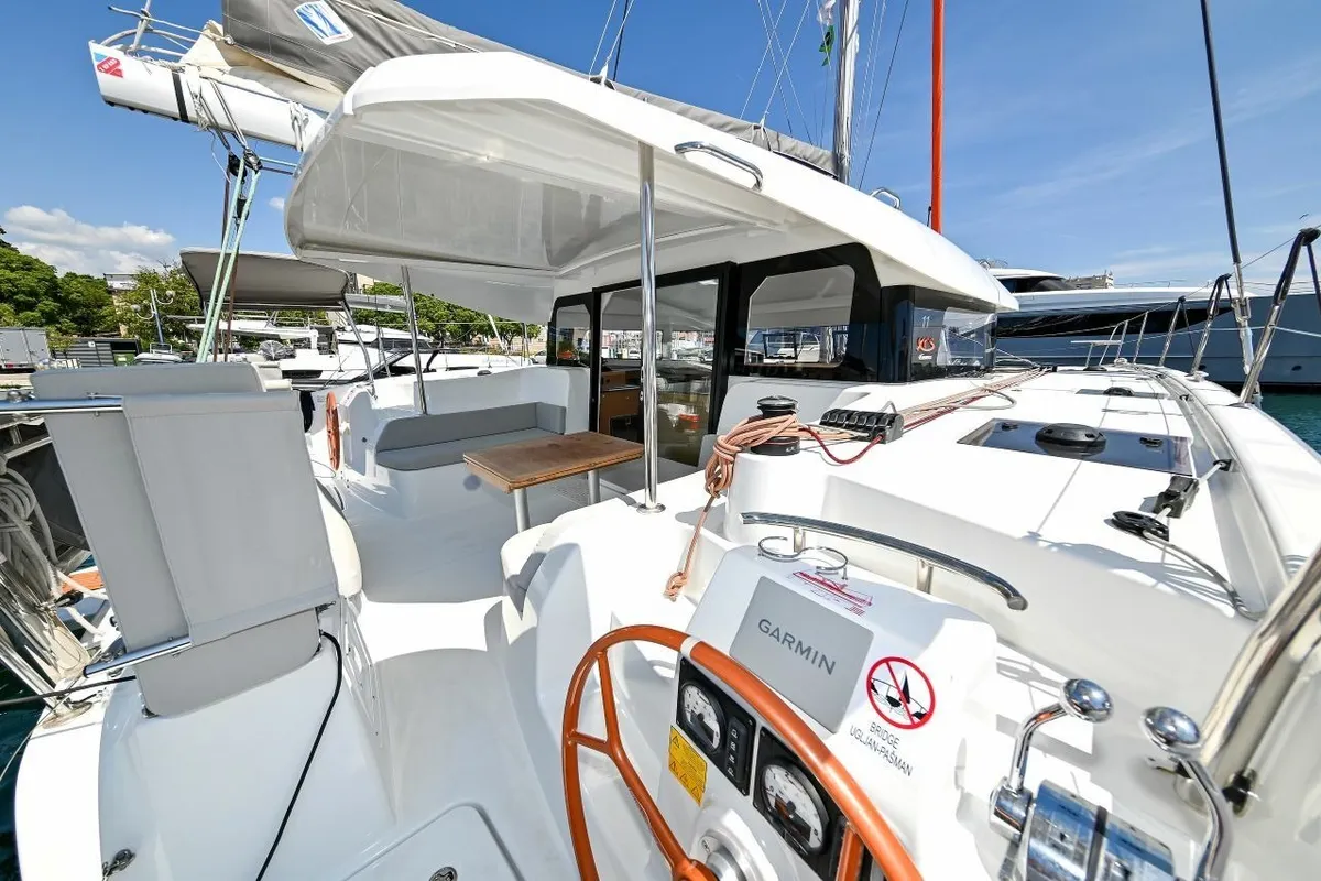 ISLAND BLUE V, a Excess 11 catamaran at Grad Pula, Croatia