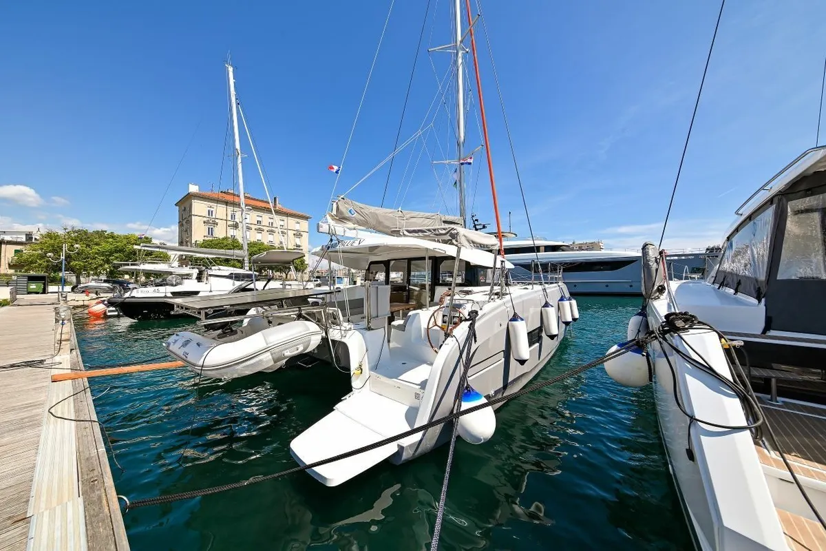 ISLAND BLUE V, a Excess 11 catamaran at Grad Pula, Croatia