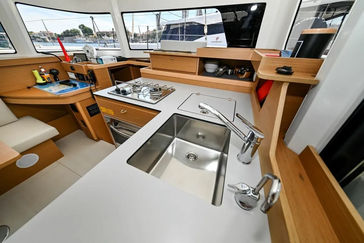 ISLAND BLUE V, a Excess 11 catamaran at Grad Pula, Croatia