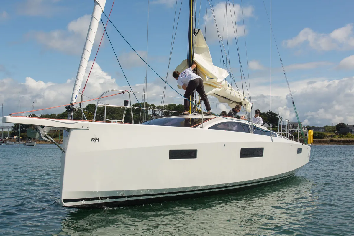 Exterior view of Freeride, a RM 1180 sailboat at La Favière, France