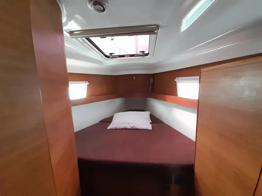 Cabin on Marialen, a Elan Impression 45.1 sailboat at Athens, Greece