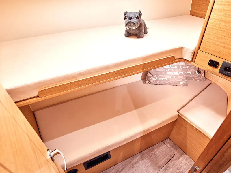 Cabin on Marialen, a Elan Impression 45.1 sailboat at Athens, Greece