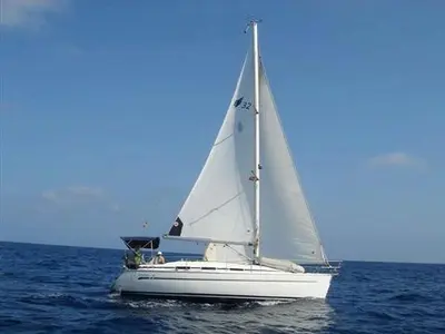 Exterior view of Elizabet, a Bavaria 32 sailboat at Grad Biograd na Moru, Croatia