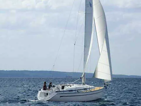 Exterior view of Elizabet, a Bavaria 32 sailboat at Grad Biograd na Moru, Croatia