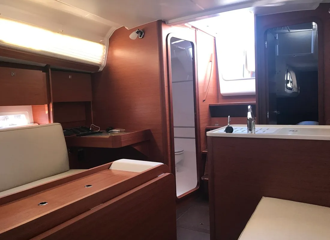 Galley of Mio, a Dufour 310 GL sailboat at Primošten, Croatia