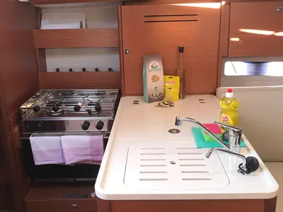 Cabin on Mio, a Dufour 310 GL sailboat at Primošten, Croatia