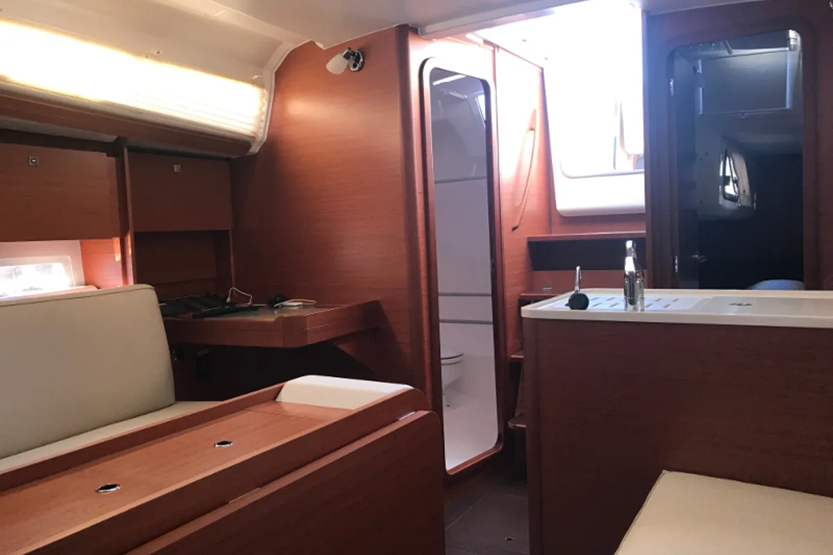Cabin on Mio, a Dufour 310 GL sailboat at Primošten, Croatia