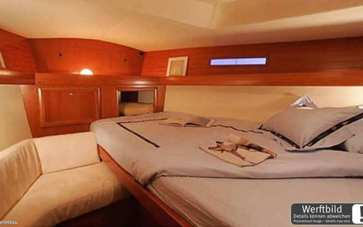 Cabin on Nausicaa, a Dufour 365 GL sailboat at Barth, Germany