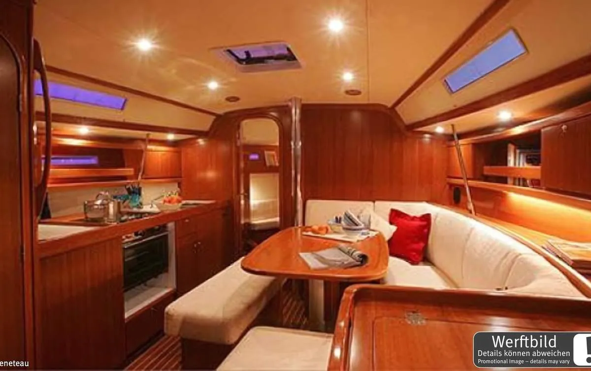 Salon of Nausicaa, a Dufour 365 GL sailboat at Barth, Germany