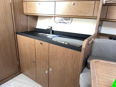 Galley of Roma, a Bavaria S29+ motorboat at Grad Pula, Croatia