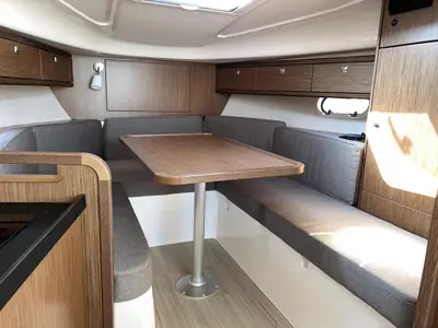 Salon of Roma, a Bavaria S29+ motorboat at Grad Pula, Croatia