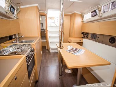 Galley of GASTON, a Beneteau Oceanis 35 sailboat at Split, Croatia