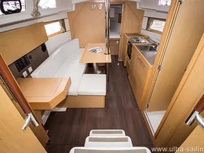 Salon of GASTON, a Beneteau Oceanis 35 sailboat at Split, Croatia